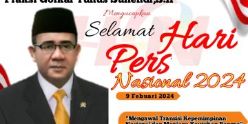 Anggota DPRD Kota Sukabumi Yunus Suhendi,S.IP Dari Fraksi Golkar Mengucapkan Selamat Hari Pers Nasional Tahun 2024