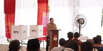 Siagakan Ratusan Personel Hingga Personel BKO Polda, Kapolres Sukabumi Kota Jamin Pemungutan Suara Pemilu 2024 Kondusif