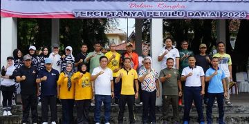 Penyelenggara Harus Sehat Fisik, Wakil Bupati Sukabumi Olahraga Bersama Dukung Suksesnya Pelaksanaan Pemilu 2024