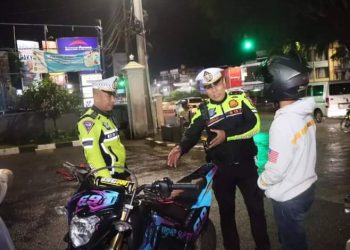 Gunakan Knalpot Tidak Sesuai Spesifikasi, 33 Pengendara di Sukabumi Ditilang Polisi