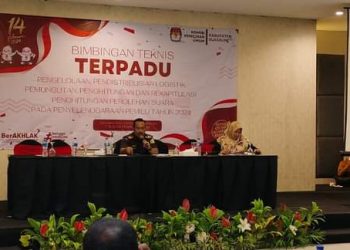 KPU Sukabumi Gelar Bimtek Terpadu Pengelolaan Logistik, Pemungutan, Penghitungan Dan Rekapitulasi Suara
