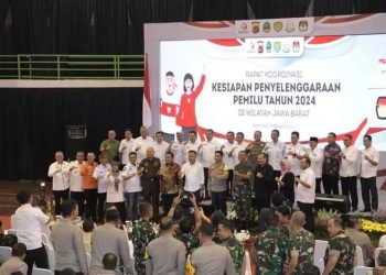 Rakor Kesiapan Penyelenggara Pemilu, Pemkab Sukabumi Komitmen Dukung Pemilu