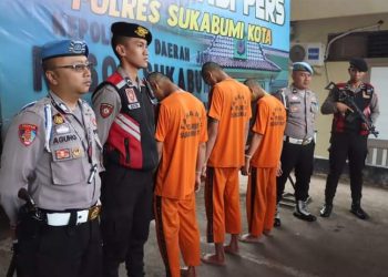 Tiga Pelaku Pengeroyokan Diamankan Sat Reskrim Polres Sukabumi Kota