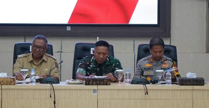 Rakor Kesiapan Pelaksanaan Pemilu Serentak 2024, Bupati Pastikan Pemilu Aman Dan Kondusif