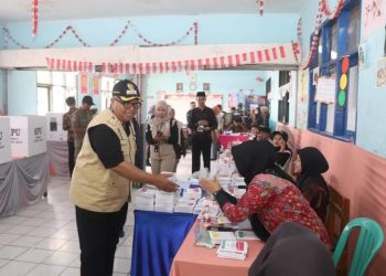 Bupati Sukabumi Monitoring Pemilu Serentak, Pelaksanaan Berlangsung Lancar Dan Kondusif