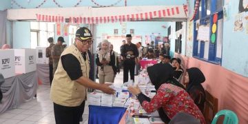 Bupati Sukabumi Monitoring Pemilu Serentak, Pelaksanaan Berlangsung Lancar Dan Kondusif