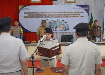Pelantikan Panitia Dan Satgas Administrasi PTSL, Bupati Penguatan Percepatan Kesejahteraan Masyarakat