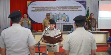 Pelantikan Panitia Dan Satgas Administrasi PTSL, Bupati Penguatan Percepatan Kesejahteraan Masyarakat