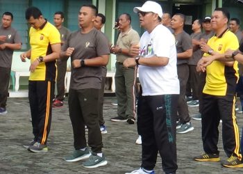 Kodim 0607/Kota Sukabumi Gelar Olahraga Bersama Dengan Unsur Forkopimda dan Komponen Masyarakat
