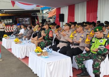 Dandim 0607/Kota Sukabumi Hadiri Apel Pergeseran Pasukan PAM Ke Tempat Pemungutan Suara (TPS) Pada Pemilihan Umum Serentak Tahun 2024