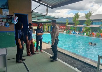 Polsek Lembursitu Gelar Patroli Ke Wisata Kolam Renang Sport Garden Dan Berikan Himbauan