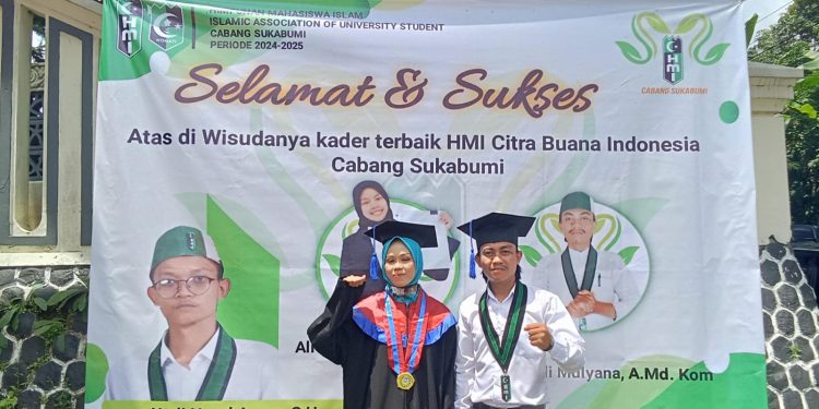 Dua Aktivis Himpunan Mahasiswa Islam diwisuda di Institut Citra Buana Indonesia