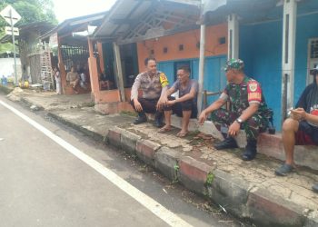 Sinergitas TNI POLRI Polsek Lembursitu Lakukan Giat Sambang