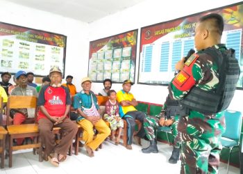 Komunikasi Sosial (Komsos) Yang Dilakukan Satgas Yonif 310/KK, Berikan Penyuluhan Bahaya Penyalahgunaan Narkoba