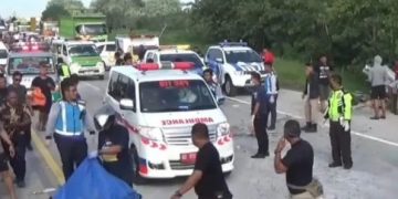 Rombongan Satgas Partai Hanura Mengalami Kecelakaan Di Tol Ngawi