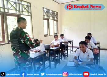 Satgas Yonif 310/KK Berikan Penyuluhan Dan Pemeriksaan Kondisi Kesehatan Kepada Pelajar Di Perbatasan