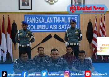 Komandan Lanal Nias Gelar Konfrensi Pers Terkait Kasus Pembunuhan Casis TNI AL Oleh Oknum TNI AL Lanal Nias