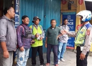 Tegur Pelanggar Lalulintas, Polantas di Sukabumi Gencarkan Upaya Preemtif di Ops Keselamatan