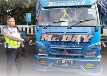 Utamakan Keselamatan Pengguna Jalan, Aksi Polantas Sukabumi Kejar Truk Ugal-ugalan