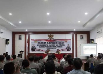 Kunjungan Kerja Kapolda Jabar, Berikan Pengarahan Kepada Perwira dan Kapolsek Jajaran Polres Tasikmalaya Kota