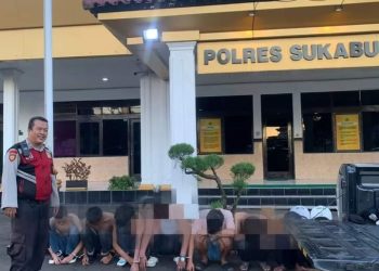 Tim PAS BUKA Polres Sukabumi Kota Amankan 9 Remaja Yang Konvoi Jelang Buka Puasa