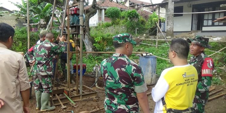 Bangun MCK Dan Sumur Bor Dalam TMMD Ke 119 Kodim 0607/ Kota Sukabumi