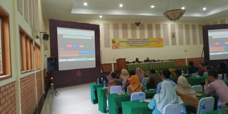 BKPSDM Menggelar Pembinaan Mental Pegawai Operator Kepegawaian Perangkat Daerah di Lingkungan Pemerintah Kabupaten Sukabumi