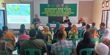 Sasaran Non Fisik TMMD ke 119 Kodim 0607/ Kota Sukabumi Berikan Wawasan Kebangsaan Bela Negara