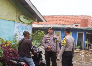 Sat Polairud Polres Sukabumi Himbau Warga Yang Terdampak Banjir Rob Agar Waspada