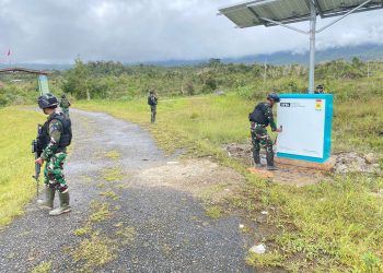 Satgas Yonif 310/KK Terangi Pedalaman Papua Dengan Teknologi SPEL, APDAL dan IRAS