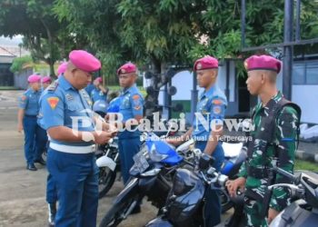 Cegah Pelanggaran Dalam Berkendara, Provos Yonmarhanlan VIII Bitung Laksanakan GAKTIBPLIN