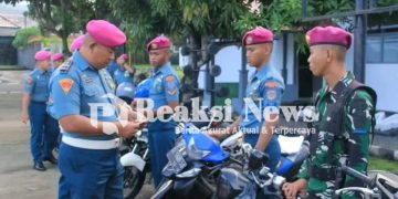 Cegah Pelanggaran Dalam Berkendara, Provos Yonmarhanlan VIII Bitung Laksanakan GAKTIBPLIN