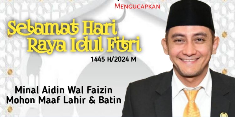 H.Deni Gunawan,S.IP Anggota DPRD Kabupaten Sukabumi Mengucapkan Selamat Hari Raya Idul Fitri 1445 H