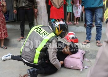 Aksi Heroik Kapolres Sukabumi, Bantu Korban Kecelakaan Lalulintas