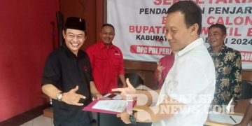 Siap Bertarung Di Pilkada Sukabumi Habib Mulki Resmi Daftar Cabup/Cawabup Lewat PDI-Perjuangan