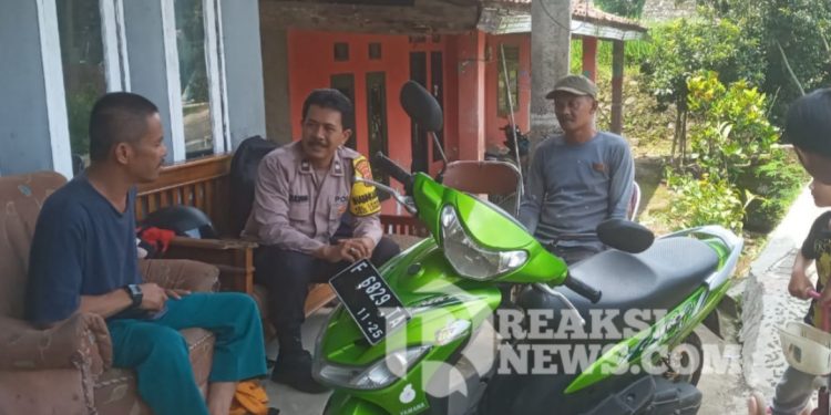 Lewat Sambang Bhabinkamtibmas Ajak Warga Wujudkan Kamtibmas Kondusif