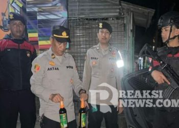 Berantas Peredaran Minuman Keras Polsek Tarogong Kidul Polres Garut Rutin Lakukan Operasi Miras