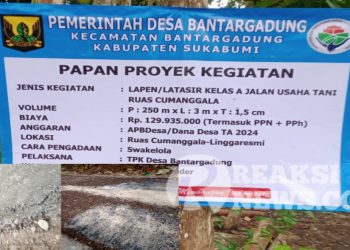 Pembangunan Jalan di Desa Bantargadung Jadi Sorotan Aktivis ,Diduga Keras Kualitas Pembangunan Kurang Baik