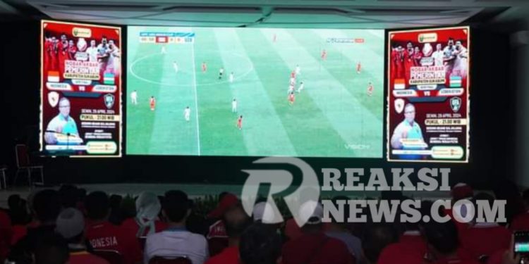 Dukung Timnas Indonesia, Pemkab Menggelar Nonton Bareng Semifinal Piala Asia U-23