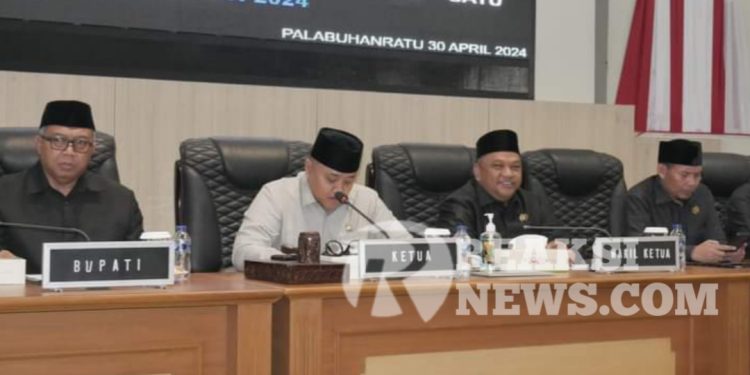 Paripurna, Bupati Apresiasi Kontribusi DPRD Kab Sukabumi Terhadap Pemerintahan dan Pembangunan