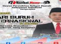 Anggota DPRD Kabupaten Sukabumi Teddy Setiadi, Ucapkan Selamat Hari Buruh Internasional Tahun 2024