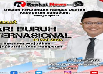 Ketua DPD Kabupaten Sukabumi Ayep Zaki, Ucapkan Selamat Hari Buruh Internasional Tahun 2024
