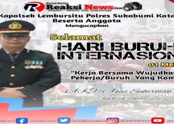 Kapolsek Lembursitu AKP Agus Suherman. SE, Ucapkan Selamat Hari Buruh Internasional Tahun 2024