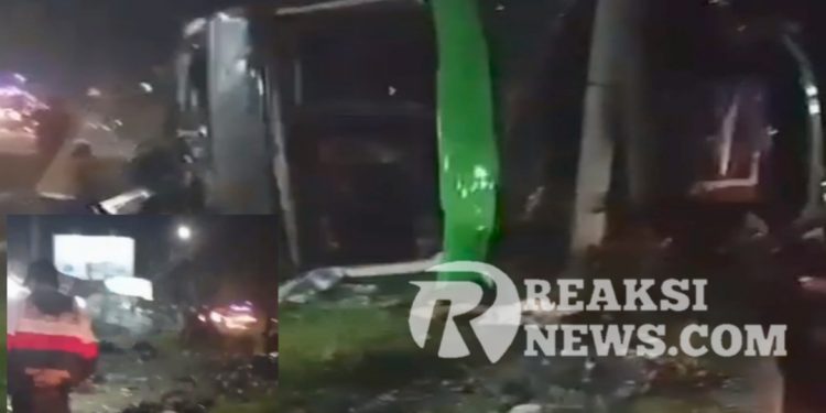 Bus Pariwisata Kecelakaan Maut, Menimpa Rombongan Sekolah SMK Asal Depok, Diduga Akibat Rem Blong