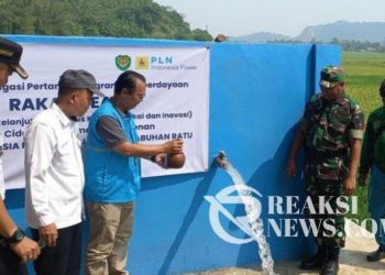 Gandeng TNI, PLTU Jabar 2 Pelabuhanratu Bangun Tandon Pengairan Sawah