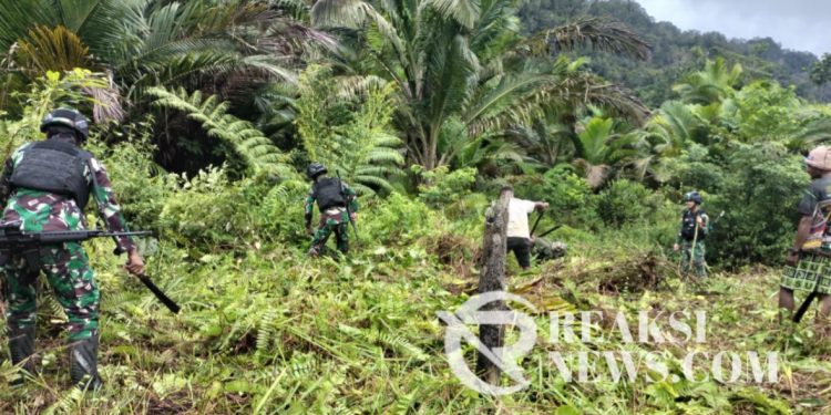 Sambut Gembira Akan Ketersediaan Listrik Di Kampungnya, Ini Yang Dilakukan Satgas Yonif 310/KK Bersama Warga