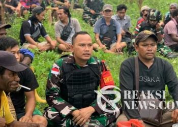 Bukti Kepercayaan Warga Papua, Satgas Yonif 310/KK Diundang Pada Acara Doa Dan Musyawarah Adat Suku Pasebo