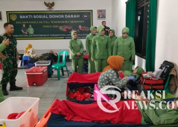Sambut Peringatan Hut Kodam |||/Siliwangi Ke 78, Peduli Sesama Kodim 0607/Kota Sukabumi Gelar Donor Darah