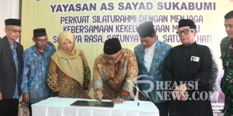 Bupati mengapresiasi Peran Serta Yayasan As Sayad Dalam Mewujudkan Visi Kab Sukabumi