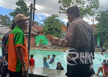 Patroli Area Wisata Pemandian, Polsek Lembursitu Sampaikan Himbauan Kamtibmas Pada Pengelola Dan Pengunjung